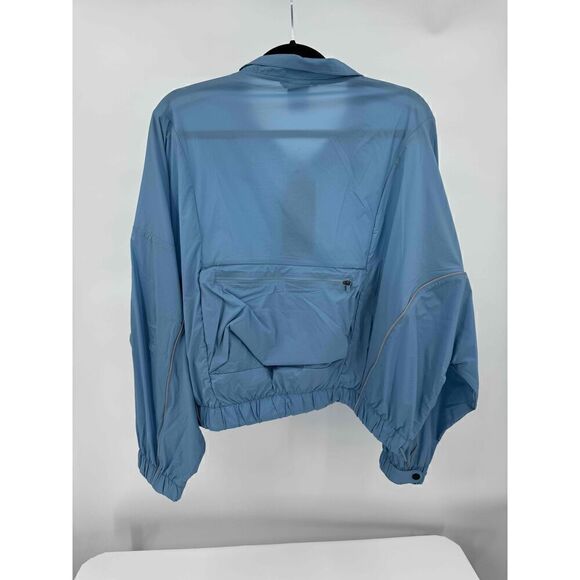 NWT Nike DQ5957-424 Blue Packable Windbreaker Jacket Zip Reflective Run Division - Picture 2 of 8